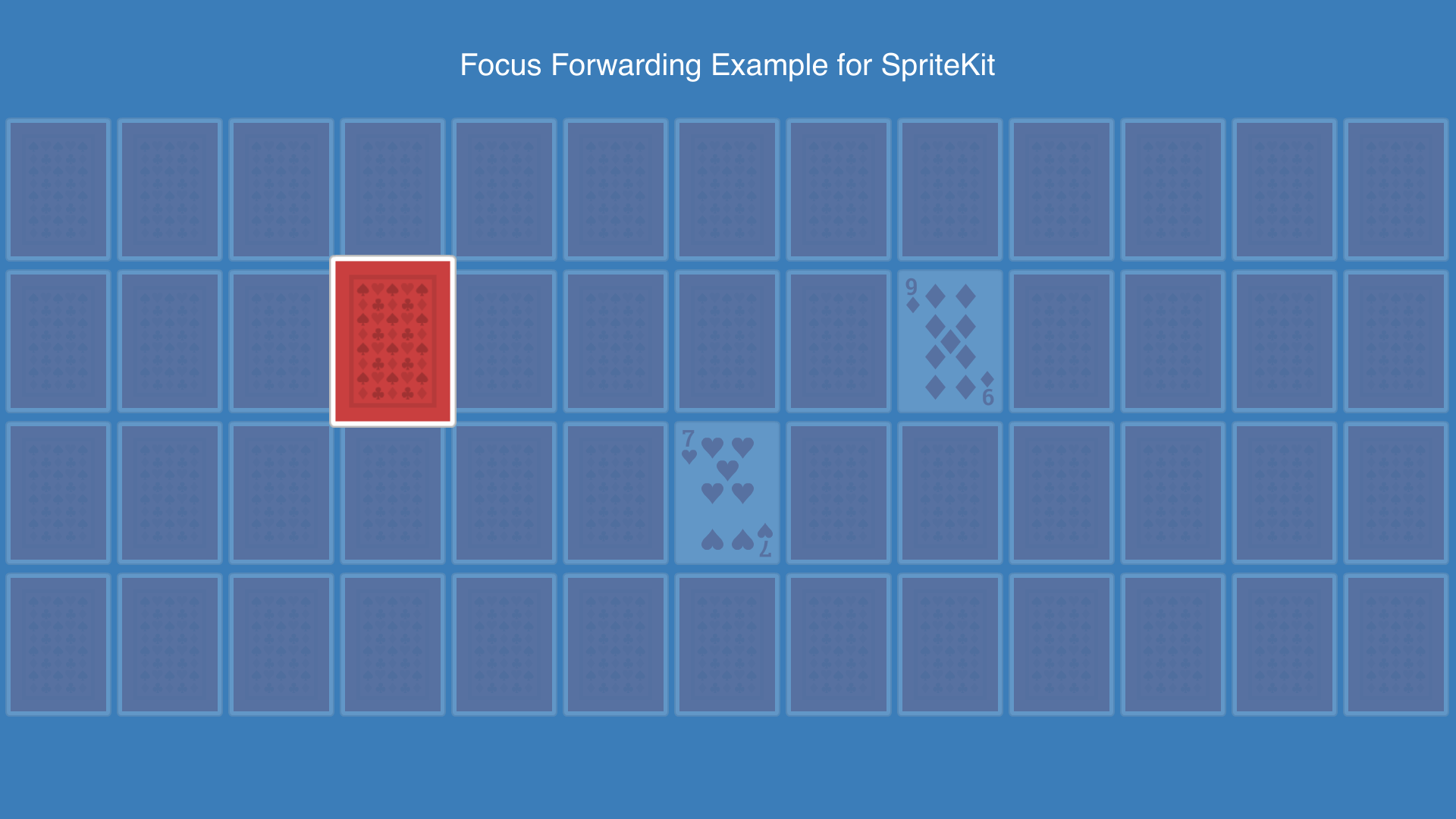 Focus Forwarding Example For SpriteKit