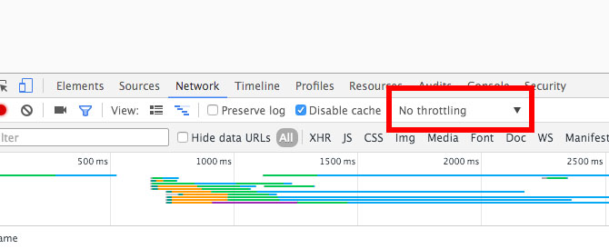 Open the devtools, switch to network and click the throttling dropdown